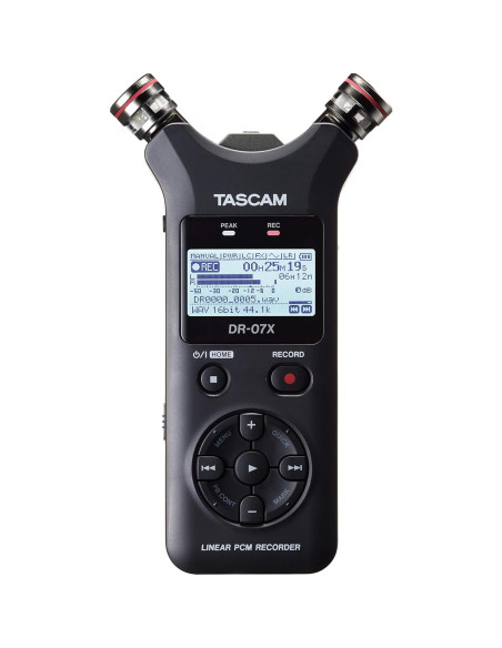 Paquete TASCAM DR-07X Grabador Portátil + Auriculares TH-02-B