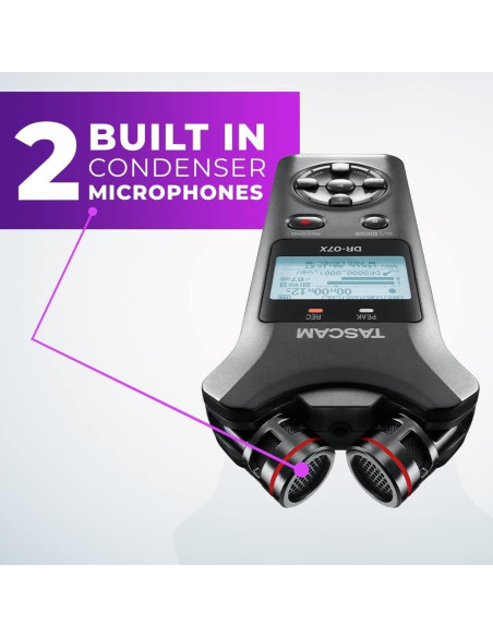 Paquete TASCAM DR-07X Grabador Portátil + Auriculares TH-02-B