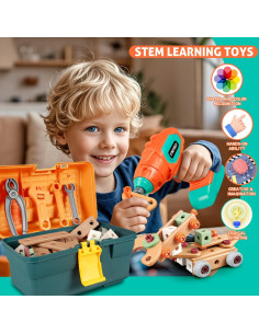 Juego de Herramientas para Niños VEAIS 148 Piezas STEM 2