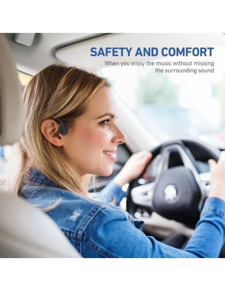 Auriculares Inalámbricos Conducción Ósea CHENSIVE Negro IPX6 12H Auriculares Inalámbricos Conducción Ósea CHENSIVE Negro IPX6 12H