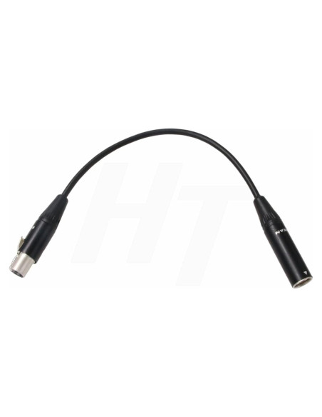 Cable Adaptador de Audio Shure TA4M a AKG TA3F 15cm