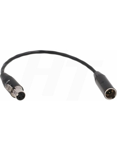 Cable Adaptador de Audio Shure TA4M a AKG TA3F 15cm