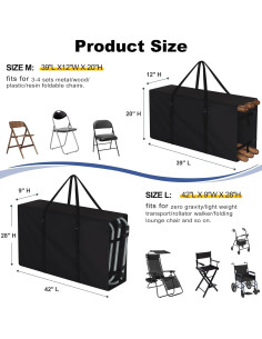 Silla Plegable Explore Land 2-en-1 con Bolsa de Transporte - Negro 2