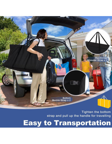 Silla Plegable Explore Land 2-en-1 con Bolsa de Transporte - Negro