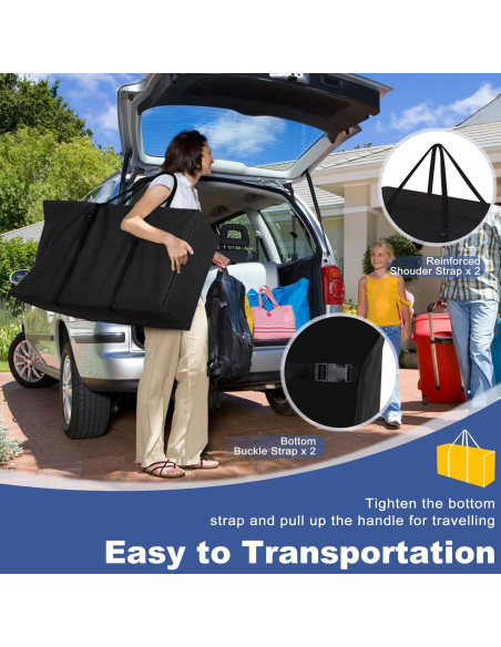 Silla Plegable Explore Land 2-en-1 con Bolsa de Transporte - Negro