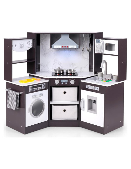 Juego de Cocina de Madera Costzon para Niños con Agua y Sonido Juego de Cocina de Madera Costzon para Niños con Agua y Sonido