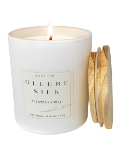 Vela Aromática Ollure Seda 10 oz | Cera de Coco | 50 Horas