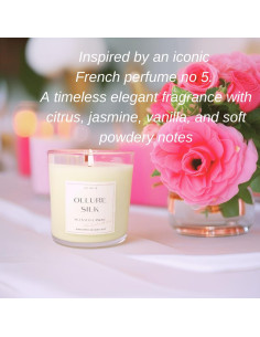 Vela Aromática Ollure Seda 10 oz | Cera de Coco | 50 Horas 2