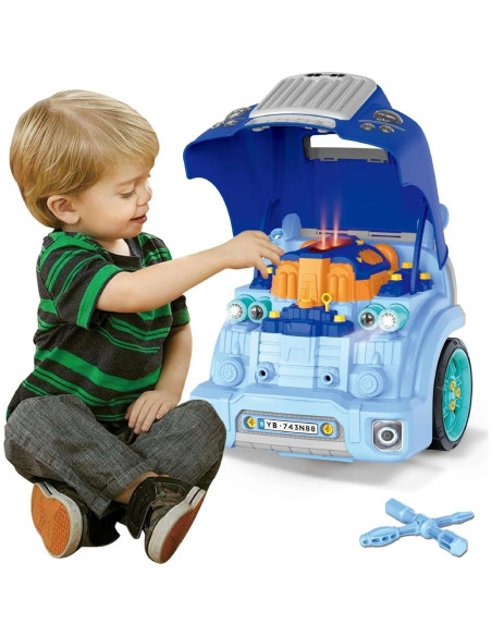 Taller de Motores de Automóviles La Fábrica de Burbujas - Juguete Mecánico Azul Taller de Motores de Automóviles La Fábrica de Burbujas - Juguete Mecánico Azul