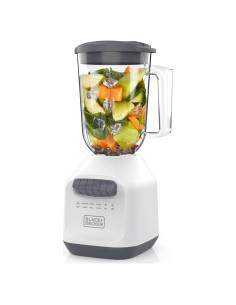 Licuadora BLACK+DECKER 750W Jarra 1.65L 8 Velocidades Blanca