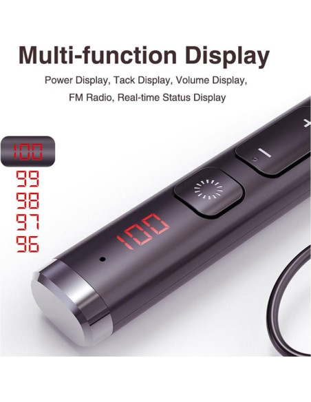 Auriculares Bluetooth JNXIKOU Neckband Inalámbricos 60h Batería