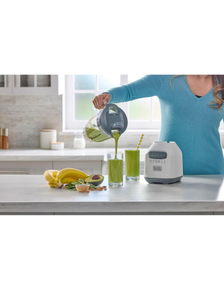 Licuadora BLACK+DECKER 750W Jarra 1.65L 8 Velocidades Blanca