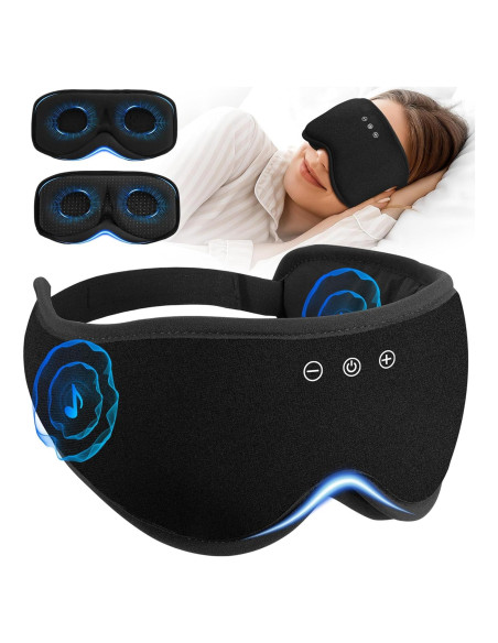 Máscara de Sueño Bluetooth AHUIARGY 3D Contorneada con Auriculares