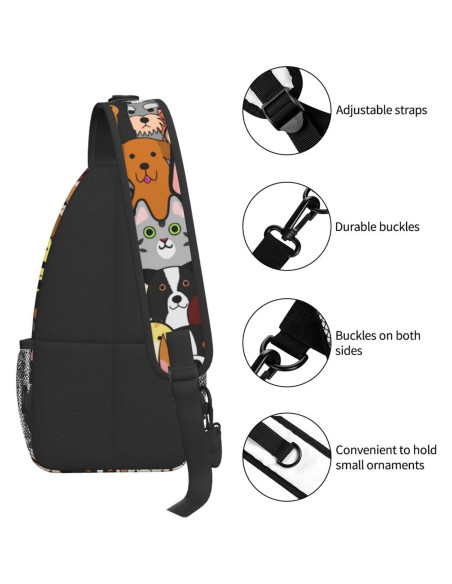 Bolsa de Hombro Cruzada BCQJNB para Adultos 17L