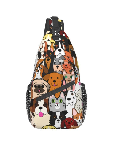 Bolsa de Hombro Cruzada BCQJNB para Adultos 17L