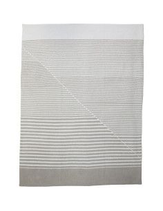 Manta CozyChic de Rayas Divididas Barefoot Dreams 114x152cm 2