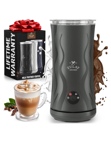 Espumador y Calentador de Leche Zulay Ventus 500W - Gris
