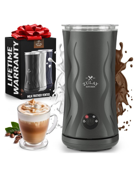 Espumador y Calentador de Leche Zulay Ventus 500W - Gris