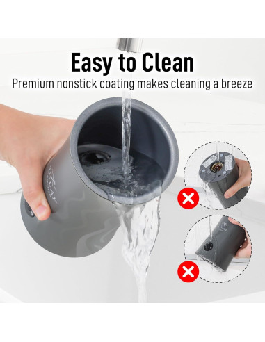 Espumador y Calentador de Leche Zulay Ventus 500W - Gris