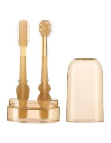 Cepillo de Dientes Infantil Enyolidimk 360 Grados Silicona 0-18M