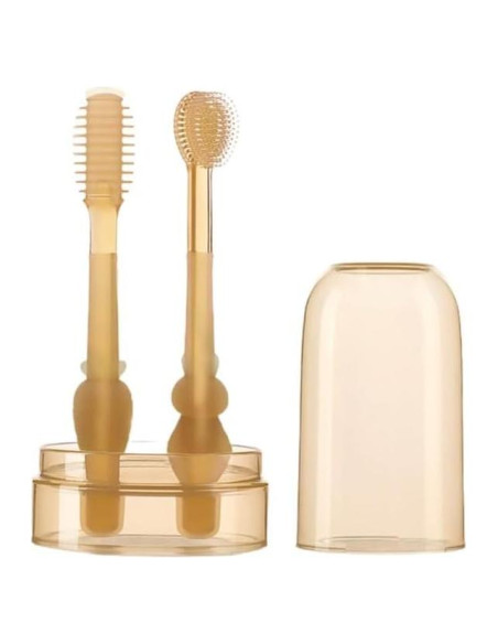 Cepillo de Dientes Infantil Enyolidimk 360 Grados Silicona 0-18M