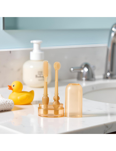 Cepillo de Dientes Infantil Enyolidimk 360 Grados Silicona 0-18M