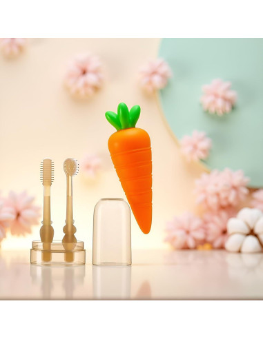 Cepillo de Dientes Infantil Enyolidimk 360 Grados Silicona 0-18M