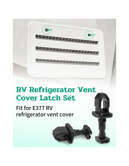Kit de cierres de ventilación para refrigerador RV Vudajuley E377