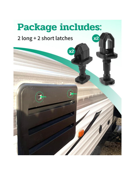 Kit de cierres de ventilación para refrigerador RV Vudajuley E377