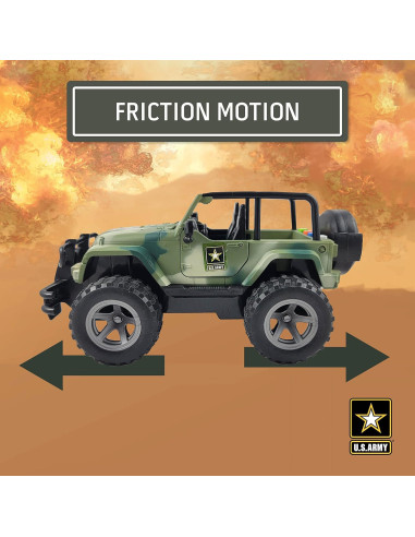 Vehículo Todo Terreno Lollipop 1:16 Ejército EE.UU. Luz y Sonido