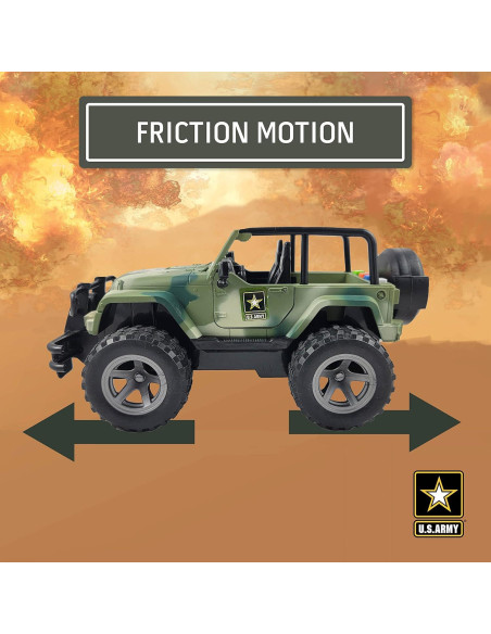 Vehículo Todo Terreno Lollipop 1:16 Ejército EE.UU. Luz y Sonido