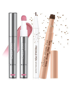 Kit de Maquillaje de Pecas Wugbc - Bolígrafo y Rubor Líquido