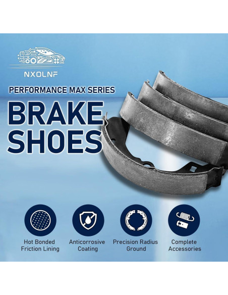 Juego de Zapatas de Freno de Tambor Traseras Nxolnf para Toyota Yaris y Prius