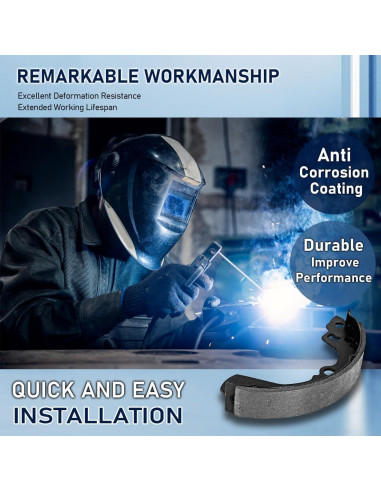 Juego de Zapatas de Freno de Tambor Traseras Nxolnf para Toyota Yaris y Prius