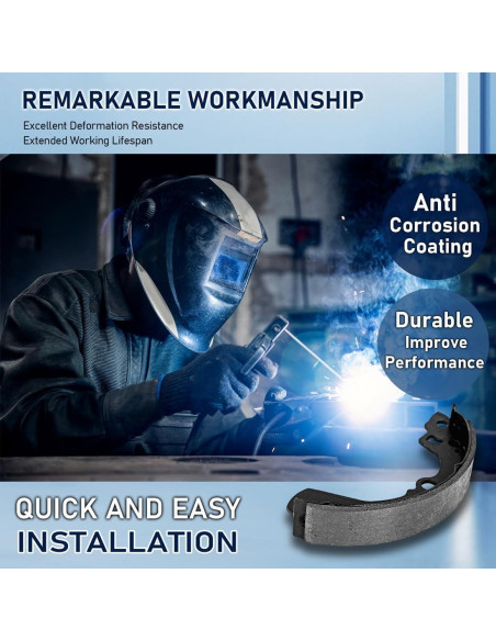 Juego de Zapatas de Freno de Tambor Traseras Nxolnf para Toyota Yaris y Prius