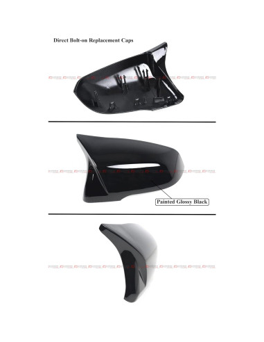 Cubiertas de Espejo Lateral Toyota Supra 2020-2023 M Style Negro