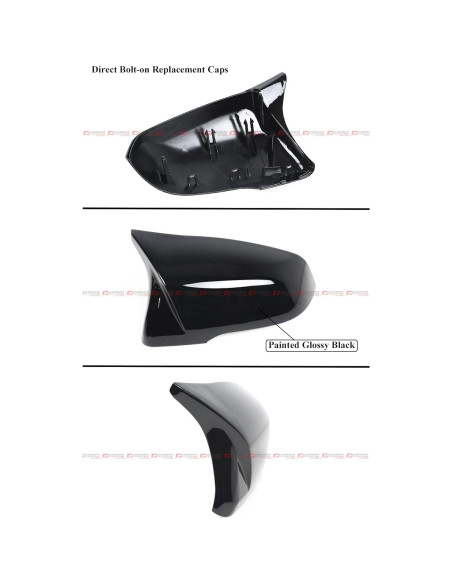 Cubiertas de Espejo Lateral Toyota Supra 2020-2023 M Style Negro