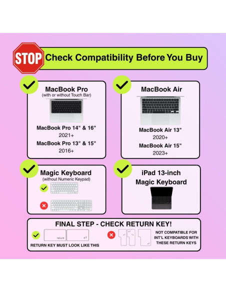 Cubierta de Teclado TIPPY TYPE Aguamarina para MacBook y iPad