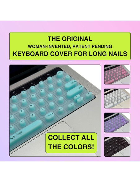 Cubierta de Teclado TIPPY TYPE Aguamarina para MacBook y iPad