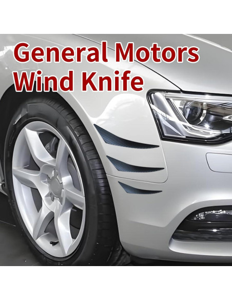 Kit de Canards para Spoiler de Coche Coppialu 6 Pcs Fibra Carbono