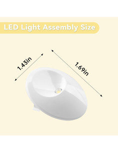 Conjunto de luz LED impermeable Niahm para refrigerador GE - 2 piezas 2