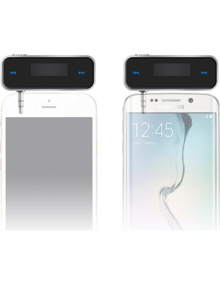 Adaptador de Audio FM Beinhome BH - Transmisor Inalámbrico con Pantalla Digital