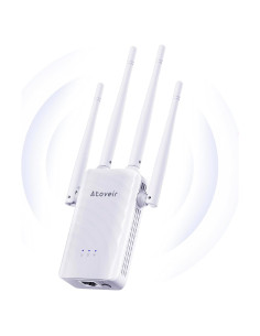 Extensor de WiFi Atoveir 300Mbps 2.4GHz con Ethernet Blanco