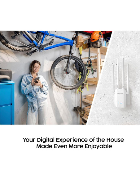 Extensor de WiFi Atoveir 300Mbps 2.4GHz con Ethernet Blanco