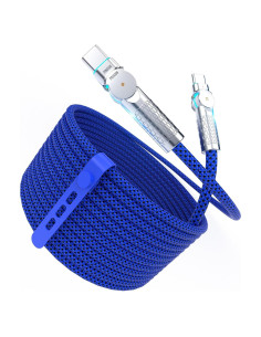 Cable USB C a USB C 3M 240W Trenzado PINGXIN Azul