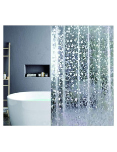 Forro de Cortina de Ducha SUJAYU EVA Semitransparente 182x182 cm