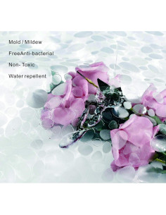 Forro de Cortina de Ducha SUJAYU EVA Semitransparente 182x182 cm 2