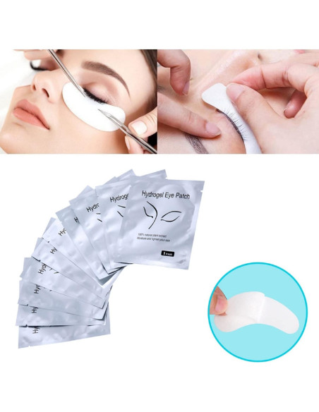 Parches de Gel para Ojos V world - 100 Pares Hidratantes