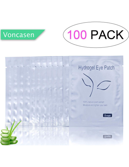 Parches de Gel para Ojos V world - 100 Pares Hidratantes