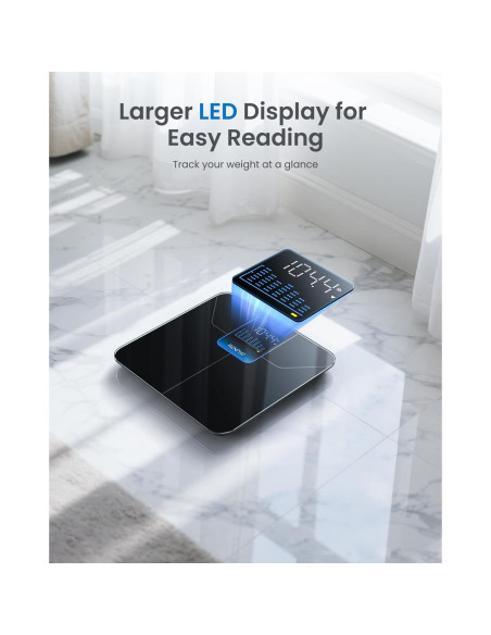 Balanza Digital RENPHO para Peso Corporal 180 kg Pantalla LED
